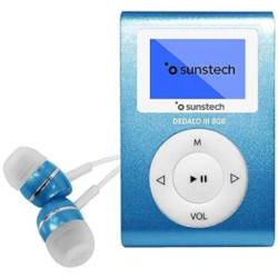 Reproductor MP3 SUNSTECH Dedalo III - 1.1 · 8GB · Radio FM · Azul