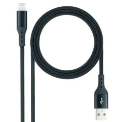 Cable USB 2.0 a Lightning - 1m · Negro
