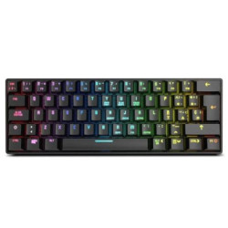 Teclado Gaming Mecánico Inalámbrico KROM Kluster - BT · USB · RGB · Negro