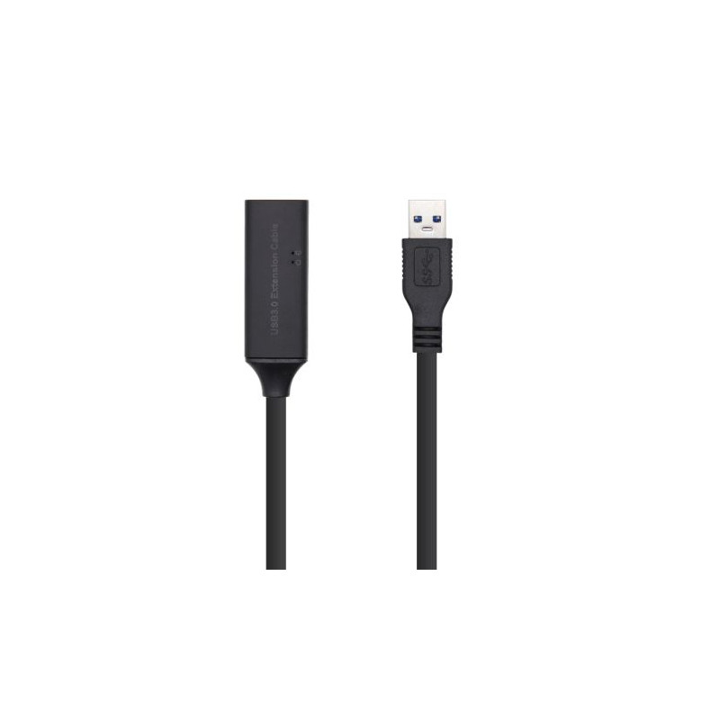 Cable Prolongador USB 3.0 Tipo A/M a Tipo A/H - 10m · Negro
