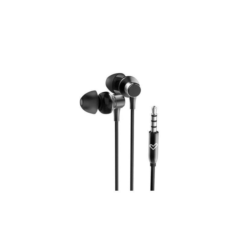 Auriculares con Cable ENERGY SISTEM Metallized - Jack 3.5mm · Microfono · Negro