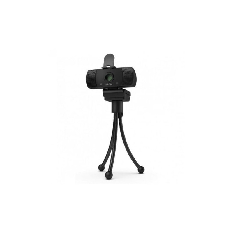 Webcam KROM Kam - 1080p HD · Micrófono integrado · USB · Windows · MacOs
