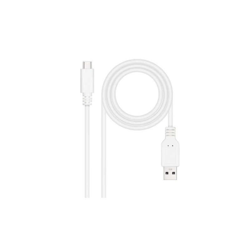 Cable USB 2.0/M a USB Tipo C/M - 2m · Blanco