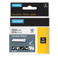 Cinta Original DYMO ID1-19 19mm x 3.5m Negro/Blanco - 18489