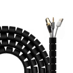 Organizador de Cables en Espiral Flexible AISENS A151-0604 - 2m · Negro