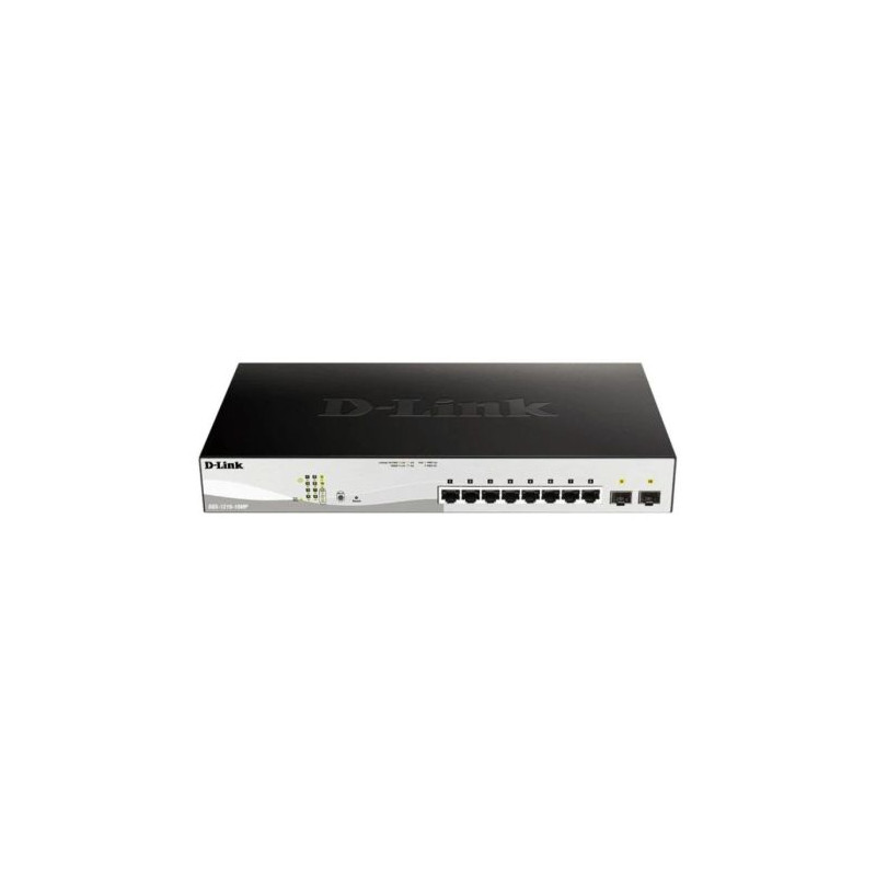 Switch de Red D-LINK DGS-1210-10MP - 8 Puertos · RJ-45 · 10/100/1000Mbps