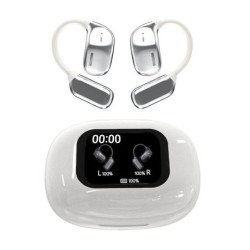 Auriculares Inalámbricos Silnek JM16  - BT 5.4 · Microfono · Estuche de Carga · Traductor IA · Blanco