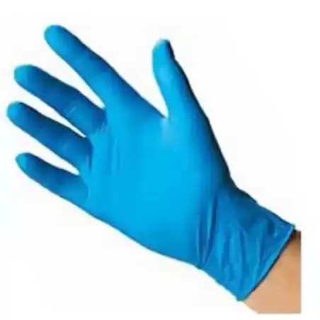 27076 GUANTES DE NITRILO AZUL SIN POLVO TALLA XS CAJA -100-