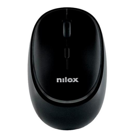 NXMDWS102 NILOX RATÓN INALÁMBRICO 1600PPP 4 BOTONES RECARGABLE NEGRO