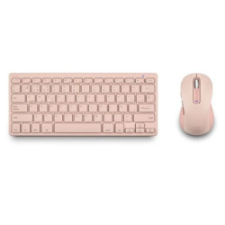 Pack Inalámbrico Silencioso NGS Fantasy  - USB · Teclado y Ratón · Rosa