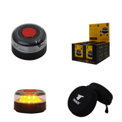 TH-V16-2 THULOS DISPOSITIVO LUMINOSO V16 SEÑALIZACIÓN HOMOLOGADO CONECTADO CON GEOLOCALIZACIÓN Y FUNDA