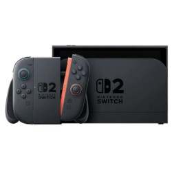 Consola NINTENDO SWITCH 2 10015920 - Mario Kart Wold · Base · 2 Mandos Joy-Con · HDMI · Adaptador Corriente · Negro