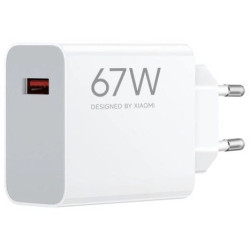 Cargador de Pared XIAOMI Travel - 67W · USB Tipo A · Blanco