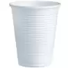 33001 VASO DE PLÁSTICO PP 220CC BLANCO CAJA 100 UD