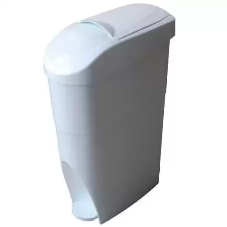 38979 CONTENEDOR HIGIÉNICO FEMENINO CON PEDAL 18L BLANCO