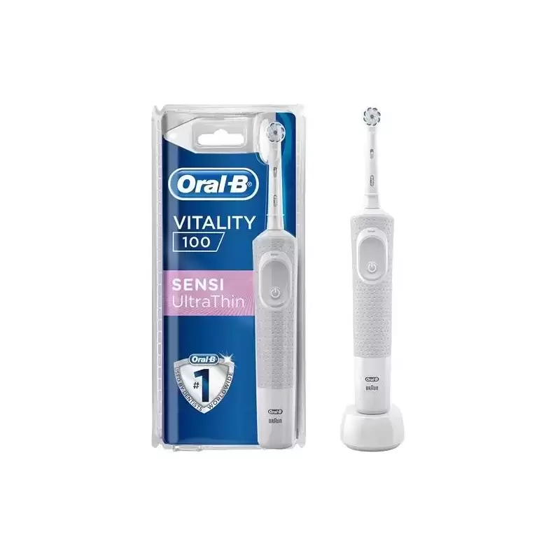 D100/SENSITIVEULT ORAL-B CEPILLO DE DIENTES ELECTRICO VITALITY 100 SENTIVE ULTRA THIN BLANCO