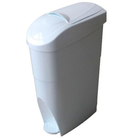 38979 CONTENEDOR HIGIÉNICO FEMENINO CON PEDAL 18L BLANCO