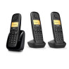 L36852-H2807-D211 GIGASET TELEFONO INALAMBRICO A180 TRIO NEGRO