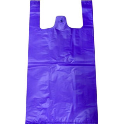 54171 BOLSA DE ASA ANÓNIMA 42X53CM 50 MICRAS 70% RECICLADO VIOLETA PAQUETE 1KG