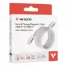 31854 VERBATIM CABLE MAGNETICO TIPO USB-C/M - USB-C/M GRIS 100W 1