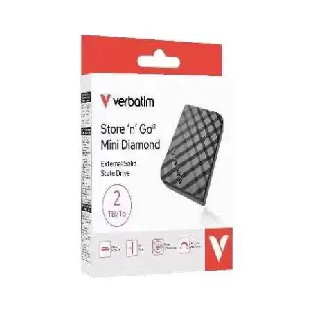 32026 VERBATIM DISCO DURO EXTERNO SSD STORE 'N' GO MINI 2TB USB-C 3.2 NEGRO