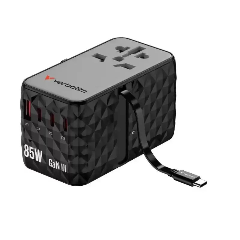 32127 VERBATIM CARGADOR INALÁMBRICO GAN DE TELEFONO MAGNETICO DIAMON 85W