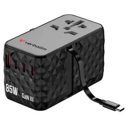 32127 VERBATIM CARGADOR INALÁMBRICO GAN DE TELEFONO MAGNETICO DIAMON 85W