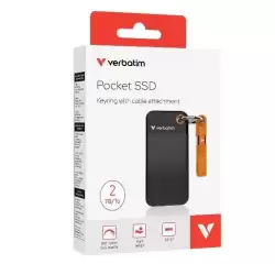 32197 VERBATIM DISCO DURO EXTERNO SSD LLAVERO 2TB USB-C 3.2 GEN.2 NEGRO Y NARANJA