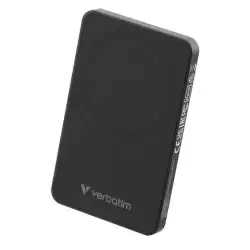 32225 VERBATIM CARGADOR INALAMBRICO POWER BANK 5K MAH 1XUSB-C NEGRO