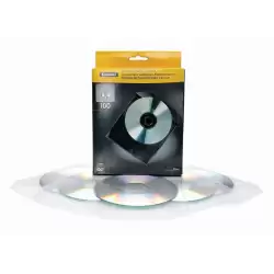 9831201 FELLOWES PACK DE 100 SOBRES PLÁSTICO CDS TRANSPARENTES