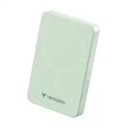 32228 VERBATIM CARGADOR INALAMBRICO POWER BANK 10K MAH 1XUSB-C VERDE