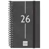 741426026 FINOCAM AGENDA ESPIRAL YEAR E3-79X127MM SVH TAPA PP NEGRO 2026