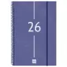 742061026 FINOCAM AGENDA ESPIRAL YEAR E11-165X242MM SVV TAPA PP AZUL 2026