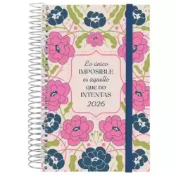 742292526 FINOCAM AGENDA ESPIRAL DESIGN COLLECTION E5-117X181MM 1DP TAPA PP IMPOSIBLE 2026