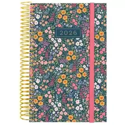 742293026 FINOCAM AGENDA ESPIRAL DESIGN COLLECTION E5-117X181MM 1DP TAPA PP FLORA 2026