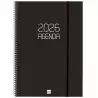 742856026 FINOCAM AGENDA ESPIRAL OPAQUE E40-210X297MM SVV TAPA PP NEGRO 2026