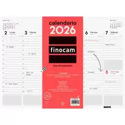 780240026 FINOCAM VADE CALENDARIO ENCOLADO SOBREMESA 420X310MM SVV NEUTRO 2026