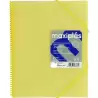 39833094 GRAFOPLÁS CARPETA CON FUNDAS MAXIPLÁS ESPIRAL A4 30 FUNDAS C/SOBRE PP RÍGIDO TRANSLÚCIDO AMARILLO SOFT