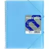 39834091 GRAFOPLÁS CARPETA CON FUNDAS MAXIPLÁS ESPIRAL A4 40 FUNDAS C/SOBRE PP RÍGIDO TRANSLÚCIDO AZUL SOFT