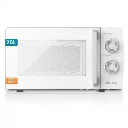 MWG-20MG GRUNKEL MICROONDAS CON GRILL 700W 20L BLANCO