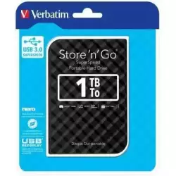 53194 VERBATIM DISCO DURO EXTERNO STORE 'N' GO 1TB HDD 2.5" USB 3.0 NEGRO