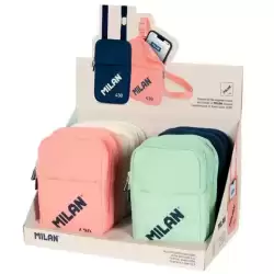 62103SNCD12 MILAN BOLSO PEQUEÑO BANDOLERA SINCE 1918 EXPOSITOR 12 UD C/SURTIDOS