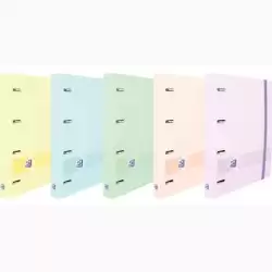 400160744 OXFORD LIVE & GO CARPETA 4 ANILLAS 35MM EUROPEANBINDER A4+ POLYFOAM C/RECAMBIO 1 LÍNEA C/SURTIDOS PASTEL