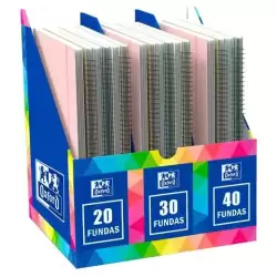 400199476 OXFORD CARPETA CON FUNDAS LIVE&GO ESPIRAL 30/40/50 EXPOSITOR 20 UD
