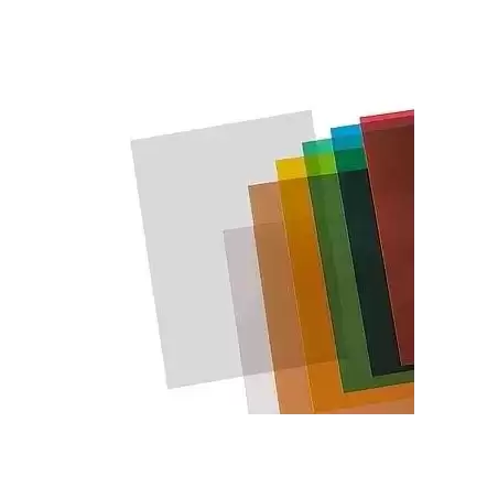 0510PTROD/100 YOSAN TAPAS ENCUADERNACIÓN A4 PP 500 MICRAS TRANSPARENTE ROJO PAQUETE 100 UD