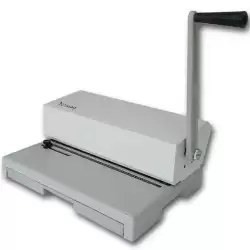 3036PER64 YOSAN ENCUADERNADORA 64 (PASO 5:1) ESPIRAL MANUAL FOLIO APAISADO GRIS