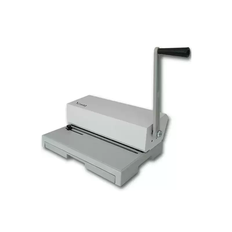 3036PER64 YOSAN ENCUADERNADORA 64 (PASO 5:1) ESPIRAL MANUAL FOLIO APAISADO GRIS