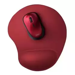 20429 TRUST BIGFOOT ALFOMBRILLA ERGONÓMICA ANTIDESLIZANTE PARA RATÓN RELLENO GEL ROJO