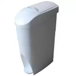 38979 CONTENEDOR HIGIÉNICO FEMENINO CON PEDAL 18L BLANCO