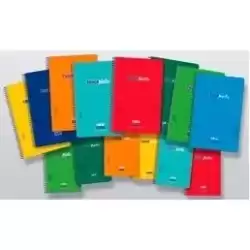 6486-90 ZORRILLA CUADERNO ESPIRAL TAUROPLASTIC 80H CUARTO 90GR HORIZONTAL T/ PP COLORES SURTIDOS